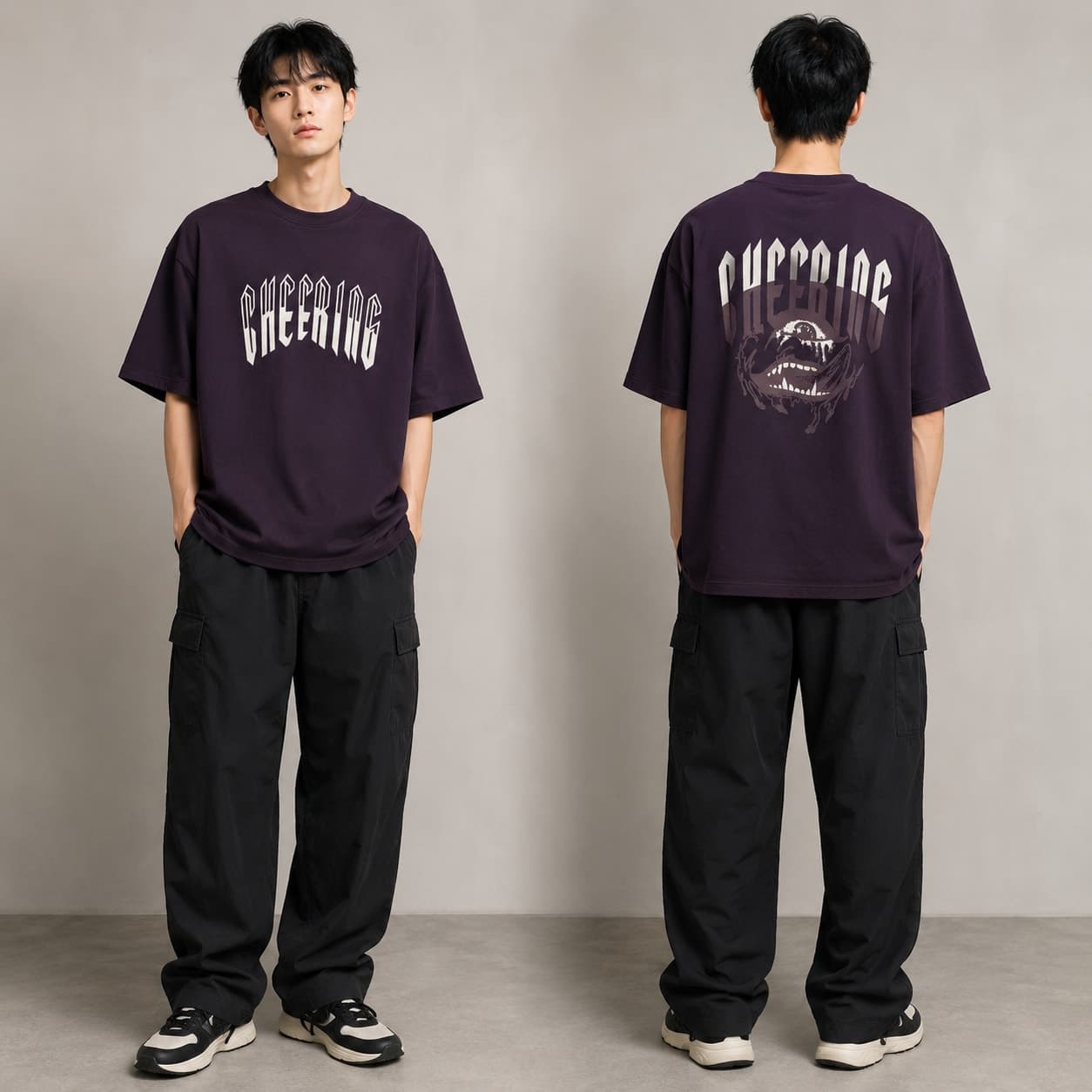 Premium Drop Shoulder T-Shirt Black — GENTLORE | Gentlore