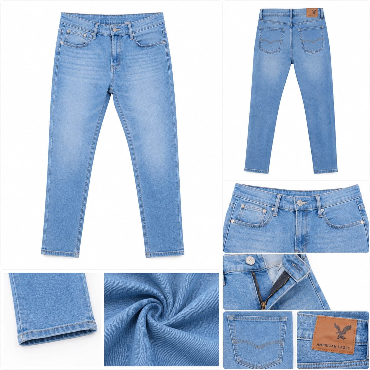American Eagle Slim Pants Light wash — American Eagle Slim Pants Deep Wash | Gentlore