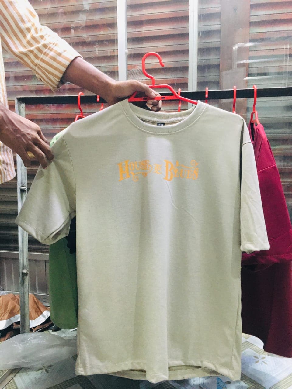 Premium Drop Shoulder T-Shirt Cream